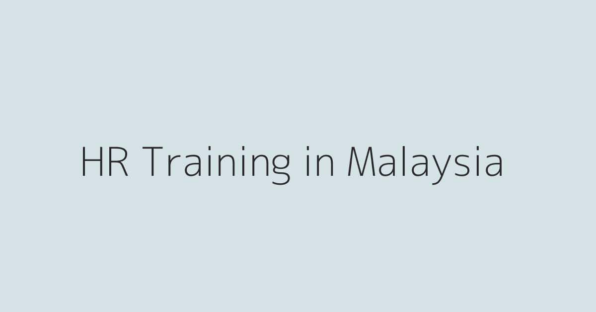 HR Training Courses in Malaysia: Find the Right Program